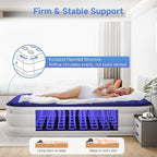 Sebor Air Mattress Twin with Built-in Pump 18", Comfortable Self-Inflating Air Mattress with High-Speed Pump, Durable Blow Up Mattress Twin with Storage Bag for Guests, Camping, Travel