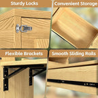 Haddockway Overland Kitchen Slide-Out System,All-in-One Folding Camping Table with Storage Drawer for SUV, Camp Kitchen Box for Outdoor Cooking, Picnic, Overlanding, Travel