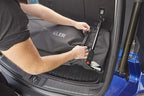 Weber Traveler Cargo Protector Grill Cover, Black – Form‑Fitted Grease‑Resistant Cover with Tool Storage Pockets, Heavy-Duty & Water Resistant for Easy Transport