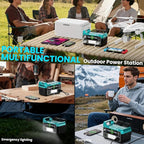 550W Power Inverter for Makita 18V, DC 20V to AC 110V Pure Sine Wave, Portable Power Station with 2 USB Ports & 1 AC Outlet & 1 Type-C Fast Charging, Battery Adapter with LED, Battery Not Included
