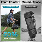 Kingcamp Air & Foam Sleeping Pad for Camping, 4" Portable Compact Inflatable Camping Mattress, High Support 4-Season Silent Sleeping Mat with Double-layer, 4.9 R-Value for Camping, Tent, Glamping