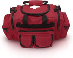 ASA TECHMED First Aid Responder EMS Emergency Medical Trauma Bag Deluxe, Red
