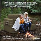 Inflatable Couch Multifunctional Durable Inflatable Sofa with Built in Pump Inflatable Furniture Portable Blow Up Couch for Camping Backyard Outdoor Glamping Inflatable Chair Movie Loveseat | Auto Cordless Pump, Easy inflation, Puncture Resistant, Port...