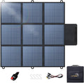 LVYUAN 200W Portable Solar Panel, 24V Foldable Pillow-Sized Solar Panel IP64 Waterproof, Upgraded 23% Efficiency for Solar Power Station Generator for Outdoor Camping Backpacking Hiking