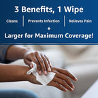 Dermoplast Wound Wipes, Medicated Antiseptic Wipes, First Aid Cloths, Analgesic for Minor Cuts, Scrapes and Burns on The Go, Sting Free Formula, 10 Individual Cloths (Packaging May Vary)