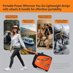 LIFAN 4800W Dual Fuel Inverter Generator with Electric Remote Start, Super Quiet 58dB Portable Power Supply, RV Ready 30A TT-30R for Camping & Home Backup, EPA Certified 49-State Model