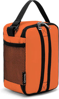 BEIMILY Lunch Box for Men Women Adults,Mini Insulated Lunch Bag for Office Work Picnic,Reusable Portable Lunchbox,Soft Cooler Tote Bag,6 can cooler bag,Mini,Orange