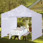 COOSHADE Instant Canopy SunWall 12x12 Canopy SideWall for Pop up Canopy Tent, 1 Pack Sidewall Only, White