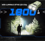JETBeam E26 Rechargeable EDC Flat Flashlight 4 Constant Brightness Modes+Strobe+1300mW UV+Green Beam Combo,1800 Lumens Portable Pocket Lights,IPX-8,Triple Sources for Outdoors,Emergency,Working