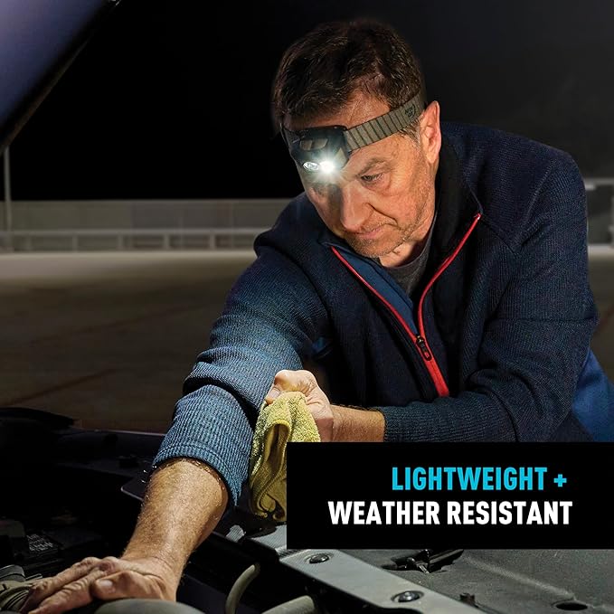 Nite Ize Radiant RH1 PowerSwitch Headlamp - Durable 550 Lumen Headlamp for Visibility at Night - Features Lockout, Spot & Flood Modes, Red/White LEDs, and Innovative PowerSwitch Capabilities