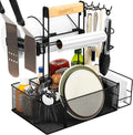 Geesta Grill Caddy for Outdoor Grill, BBQ Picnic Camping Caddy with Paper Towel Holder & Magnetic Tool Holder, Condiment Storage Utensil Kitchen Organizer for RV Camper, Tailgate Accessories