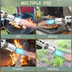 Propane Grill Torch Gun – Cooking Torch – Culinary Torch Sous Vide – Adjustable Flamethrower for BBQ, Campfire, Charcoal Wood Grills Lighter(Tank Not Included)