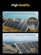 AFERIY Solar Generator 3840Wh Portable Power Station with 400W Solar Panel,LEP Battery,AC Output with 120V,3600W Solar Generator for Home Backup,Outdoor Camping,Camping, RV,Emergencies