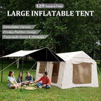 Inflatable Tents for Camping, Large Inflatable Camping Tent with Hand Pump, Easy Setup Tents for 2/4/6/8/10/12 People, Portable Glamping Tent