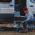 Helinox Café Table Dining Height Portable Camping Table, Black