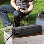 VEVOR 3000W Pure Sine Wave Inverter, DC 12V to AC 120V Power Inverter for Truck RV Off-Grid, Car Inverters with 4 AC, 2 USB, Type-C Port, LCD Display and Remote Controller for Large Home Appliances