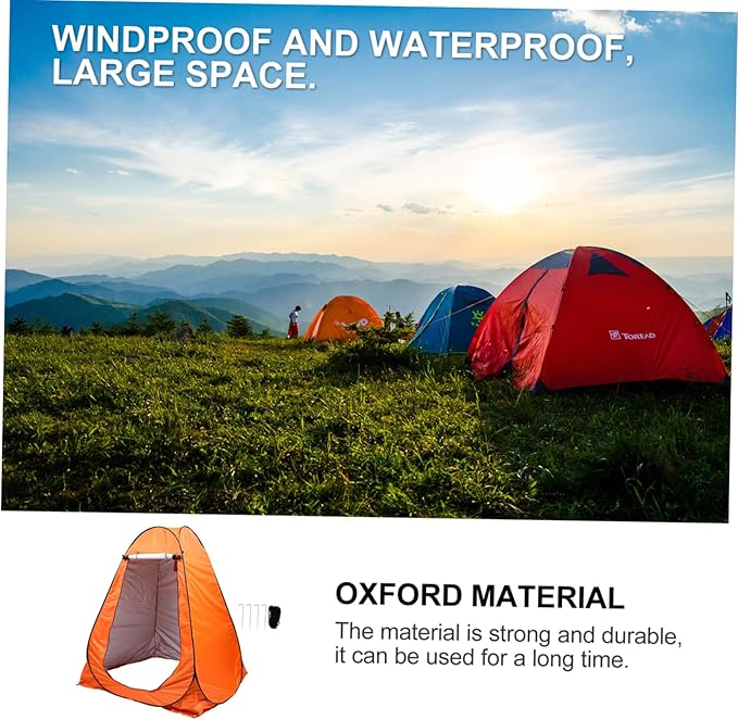 Sosoport Portable Tent for Fishing Camping Quick Tent Automatic Setup Space Windproof Easy Storage
