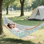 Skiing Sage Green Camping Hammocks with Tree Straps Fabric Hammock for Outside Camping Essentials