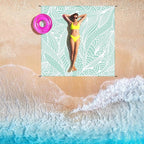Beach Blanket Waterproof Sandproof Beach Mat 79" X 83"/10'x9'for 2-8 Adults Quick Drying Outdoor Picnic Mat Beach Accessories for Travel, Camping, Hiking