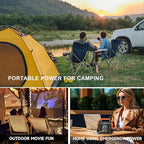 Portable Power Station 300W 257wh Lithium Battery Bailibatt Small Portable Generator for Home Use Camping Travel Emergency Hunting Outdoor, Large Power Bank with AC Outlet for Laptop