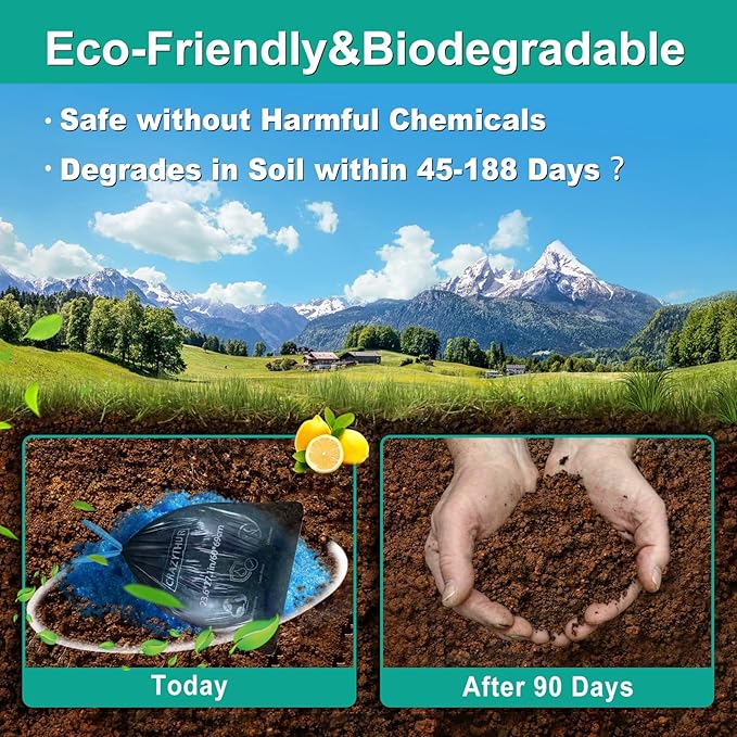 Portable Toilet Gel, Poo Powder for Portable Toilet, Camping Toilet Gel, Pee Powder, Portable Toilet Powder for Outdoor Camping and Hiking Toilet Gel Powder