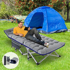 ABORON Heavy-Duty Folding Guest Bed for Adults, 500lb Capacity, Portable Extra Cot with 1252D Double Layer, Ideal for Indoor Guest Stays & Temporary Home Use