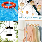 Clothes Hook Pole,29-71 Inch Adjustable Extension with Hook Bar.Suitable for Clothes Hanger Rod, Christmas light, Hanging Flowerpot Plants and Bird Feeder, Tent Shelter Camper Canopy (with two hooks)