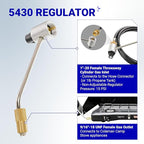 BlueStars 5430 Camping Stove Regulator with 6 FT Propane Adapter Hose - Connect 5lb - 20lb Large Propane Tank for Coleman Stoves & Grills, Fold N Go Stove Accessories (NOT for Roadtrip LXE Grills)