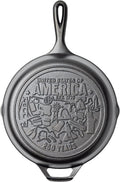 Lodge 10.25 Inch Cast Iron Skillet – Pre-Seasoned Frying Pan with Teardrop Handle – Oven, Stovetop, Grill & Campfire Use – Made in USA – Non-Toxic, Even-Heating Cookware – 250th Anniversary Logo