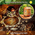 Butterfly Solar Lanterns Outdoor Waterproof Hanging Solar Lights Butterfly Gifts for Women Men Metal Decorative LED Butterflies Lanterns for Yard, Patio, Lawn, Tabletop, Landscape Pathway Garden Decor