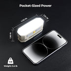 BougeRV Movable Area Light, Rechargeable Camping Lantern, 3200mAh Portable Camping Light, IP65 Waterproof, Camp Lamp for Tent, Power Outages, Emergency, Outdoor(Khaki)