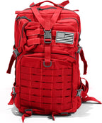 Bug Out Bag Backpack - 50L Tactical Backpack - Great for Survival Essentials (Red)