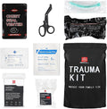 IFAK Refill Kit, Compact Emergency Medical First Aid Trauma Kits Survival Supplies Hemostatic Combat Tactical Wound Care Dressing Pack with Chest Seal 6”Israeli Bandage for Rapid Military, 8pcs