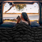 Camping Blanket, Packable Puffy Blanket Down Alternative Blanket Lightweight Windproof Water Resistant for Outdoors,Hiking, Backpacking,Beach,Car,Picnic,Stadium 39x55in