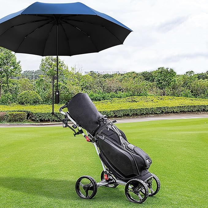 UPF 50+ Beach Umbrella with Adjustable Universal Clamp