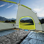 Tents for Camping 4 Person Tent Waterproof Windproof Double Layer Camping Tent, Easy Setup Dome Tent with Large Mesh Windows & Wider Door for Outdoor Camping & Hiking