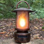 FoxFlame Bluetooth Outdoor Speakers-Realistic LED Flame with 13Color Options, Powerful 5W Sound,Wireless Outdoor Speakers with Deep Bass for Parties,Camping,Tailgating & Home Ambience (1Pack)