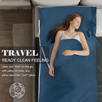Sleeping Bag Liner,Long Staple Cotton, Adult Sleep Sack & Travel Sheets,Travel Sleep Sack for Backpacking, Hotels & Hostels Lightweight Travel Sheet Camping Sheets,Has Full Length Zipper