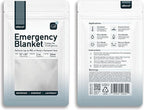 Altland 100 Pack of Emergency Blankets - Bulk Heat Reflective Blankets for Winter Survival Kits, Disaster Preparedness, Cold Weather Camping, and Homeless Care Packages
