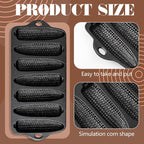1 Pc Cast Iron Corn stick Pan Corn Bread Molds with 7 Corncob Sticks Cornbread Loaf Cakes Corndog Baking Compatible with Oven, Stovetop, Grill, and Campfires