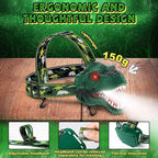 Dinosaur Headlamp for Kids Flashlight 2 Pack, Rechargeable Led Headlights Roar & Silent Mode, T-Rex Dinosaur Toys, Camping Gear, Easter Gifts for Boys Girls Adults