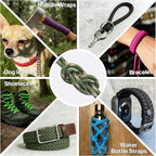 HOKENITY Paracord Rope 750 - Parachute para Cord 4mm 11 Strand Spool Rope Utility Nylon String for Outdoor Camping Survival Utility Tent Crafting DIY Projects - Camo Green 200ft