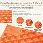R2.6 3-Season Foam Sleeping Pad, 1inch Thickened Ultralight Closed Cell Camping Mattress with Bandage, Waterproof Thermal Folding Sleeping Pad Suitable for Backpacking, Camping