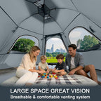 ADSMART Instant Tents for Camping 2/3/4/5 Person Tent Waterproof Easy Setup Sets Up Backpacking Tents with Carry Bag for Outdoor Hiking