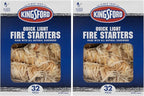 Kingsford Quick Light Fire Starters | Wooden Fire Starters Made with All Natural Hardwood for Grilling, Campfires, & Outdoor Fireplaces | 32 Count Fire Starter Rolls (Pack of 2)