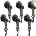 Maitys Heavy Duty Suction Cups with Hooks Tie Down Strong Suction Cup Anchor Car Camping Accessories Vacuum Outdoor Hanging Hooks for Car Boat Awning Camping Tent Trap