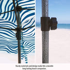 Qipi Beach Cabana - Easy to Set Up Canopy, Waterproof, Portable 6' x 6' Beach Shelter, Included Side Wall, Shade with UPF 50+ UV Protection, Ultimate Sun Umbrella - for Kids, Family & Friends