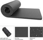 Foam Sleeping Pad for Camping - 1.25-Inch-Thick Waterproof Sleep Pad with Carry Straps for Cots, Tents, or Sleepovers by Wakeman Outdoors (Black)