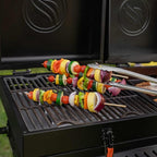 Blackstone On The Go Tailgator Grill Griddle Combo with Wheels, Legs Hood & Side Shelf - Heavy Duty Flat Top Portable BBQ Griddle Grill Station for Kitchen, Camping, Outdoor, Tailgating – 1550