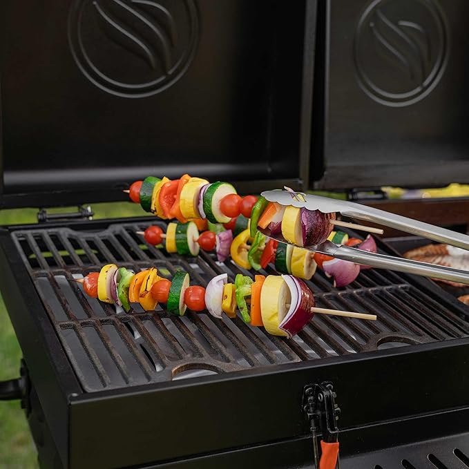 Blackstone On The Go Tailgator Grill Griddle Combo with Wheels, Legs Hood & Side Shelf - Heavy Duty Flat Top Portable BBQ Griddle Grill Station for Kitchen, Camping, Outdoor, Tailgating – 1550